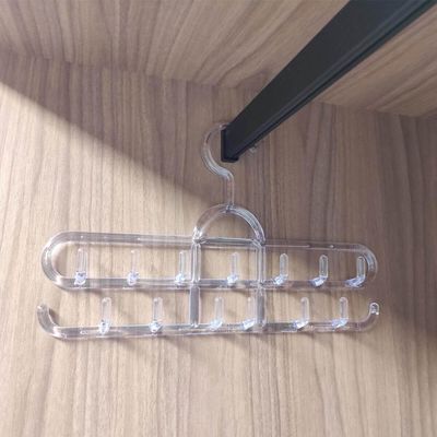 3 Cabides de Cintos 13 Ganchos cada Organizador Múltiplo Closet Cristal Cinquetti 36cm