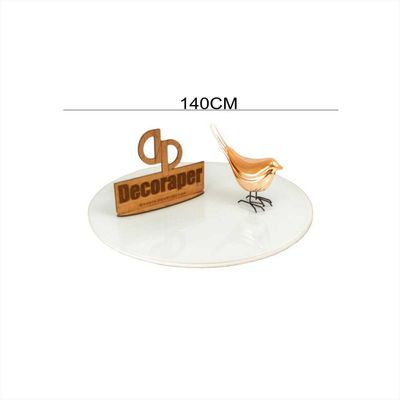 Somente Tampo Para Mesa De Jantar Com 140cm E Vidro Branco