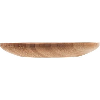 Kit 12 Pratos de Bambu Redondos 11cm Sobremesas Petiscos Lyor Mesa Posta Eventos