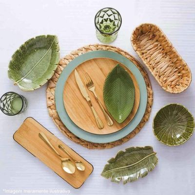 24 Pratos de Bambu 11x1,5cm Servir Bares Casa de Eventos Petiscos Sobremesas Verona Lyor