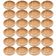 24 Pratos de Bambu 11x1,5cm Servir Bares Casa de Eventos Petiscos Sobremesas Verona Lyor