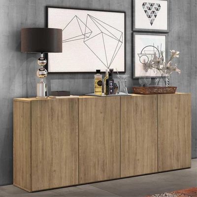 Aparador Buffet 4 Portas Multimóveis Veneza Rustic