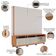 Estante Painel Para Tv 75 Pol Led 200cm Yarden C04 Off White Matte Freijó - Lyam Decor