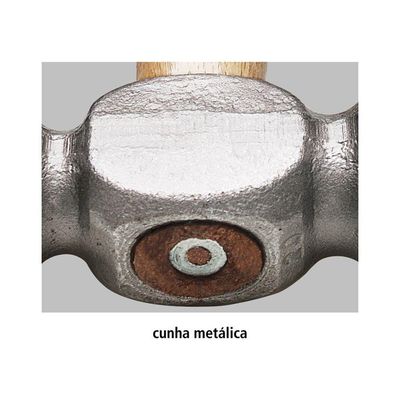 Martelo de Bola 800 g Tramontina Basic com Cabo em Madeira Envernizada