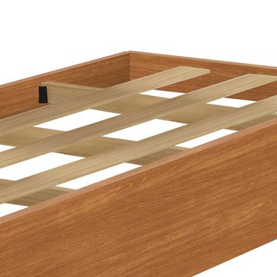Cama Auxiliar Solteiro Barreto Rubi - 18,5x91x189cm  Nature Nature