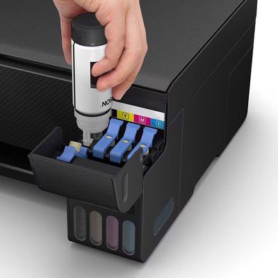 Impressora Tanque de Tinta Epson EcoTank L1250, Colorida, Conexão USB e Wi-FI Preto