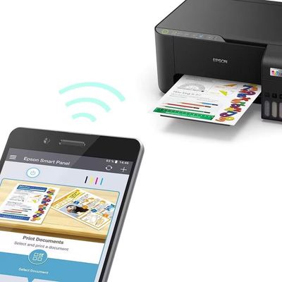 Impressora Tanque de Tinta Epson EcoTank L1250, Colorida, Conexão USB e Wi-FI Preto