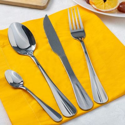 01 Faqueiro com 24 Peças Lyor em Aço Inox Positano Inox