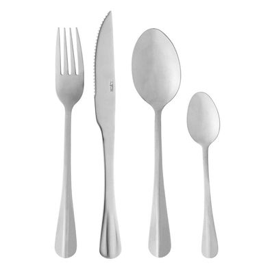 01 Faqueiro com 24 Peças Lyor em Aço Inox Positano Inox