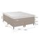 Cama Box Queen Size Umaflex Milão Bipartida com Revestimento em Malha + Colchão com Euro Pillow e Molas Ensacadas Bege e Branco