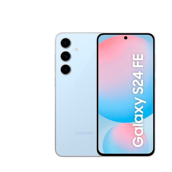 Smartphone Samsung Galaxy S24 FE 5G Azul 128GB 8GB RAM Galaxy AI Câmera Traseira 50MP Tela 6.7 60-120Hz IP68 e Processador Exynos 2400e Azul / Bivolt