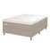 Cama Box Casal Umaflex Milão com Revestimento em Malha + Colchão com Euro Pillow e Molas Ensacadas Bege e Branco