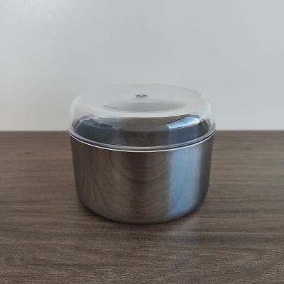 Manteigueira Para Pote 350g Porta Manteiga Inox Redonda Com Tampa Vision Forma