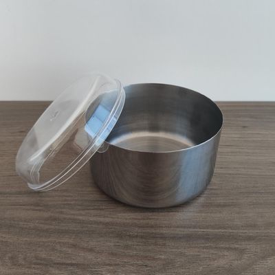 Manteigueira Para Pote 350g Porta Manteiga Inox Redonda Com Tampa Vision Forma