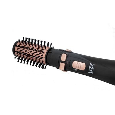 Escova Rotativa Secadora Lizz Super Ion 3000 com Função 5 em 1 e Sistema de Rotação Preto/Rose / 220V