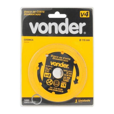 Disco Diamantado Vonder V4 110mm