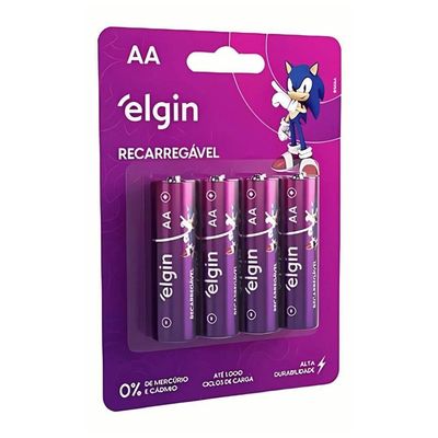 Pilha Alcalina Elgin Tamanho D Blister Com 2