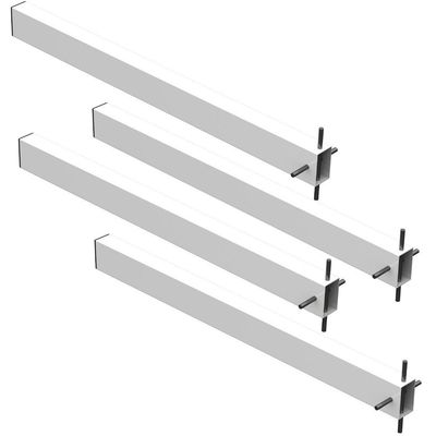 4 Suportes Pia Chumbar Bancada Mesa 60 Cm - Branco