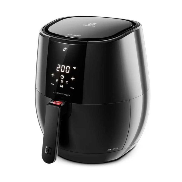 Fritadeira Eletrica Electrolux AirFryer Digital Experience Funcao Virar 1400W Preta 3,2L 220V EAF20