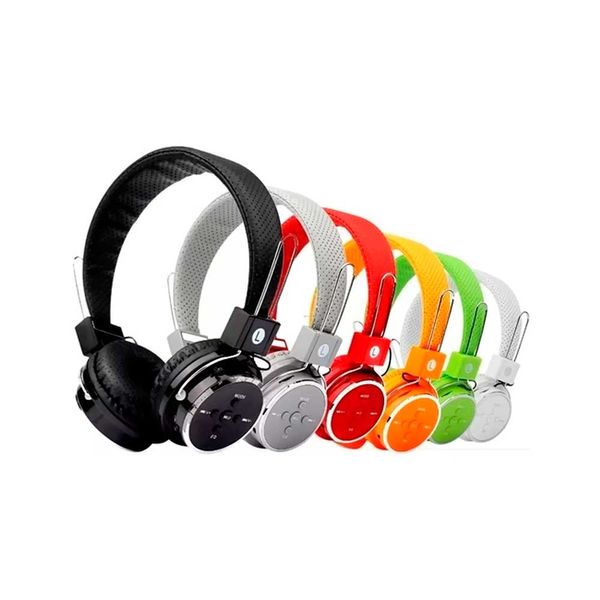 Headphone Global B-05 Bluetooth com Entrada SD Card P2 e Radio FM Cores Sortidas