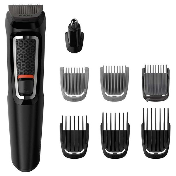 Aparador de Pelos Philips Multigroom 9 Acessorios Preto MG3747/15