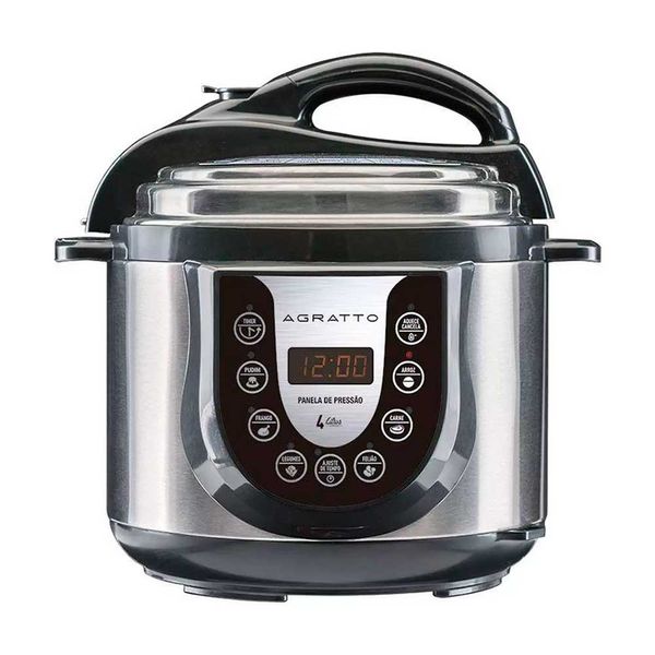 Panela de Pressao Eletrica Agratto Eletronica Painel Digital com Timer 800W 4L 220V PED-01