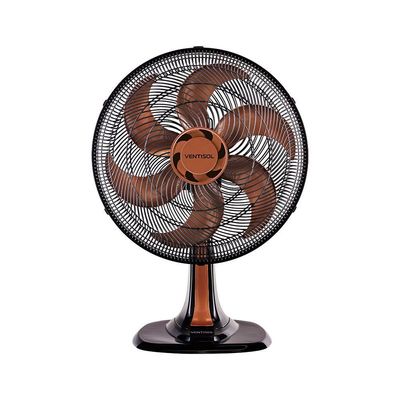 Ventilador De Mesa Bronze Turbo 40cm 6 Pas Oscilante Ventisol 110V