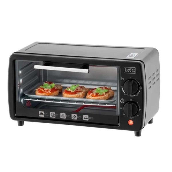 Forno Eletrico Black & Decker com Timer 800W Preto 9L 220V FT9