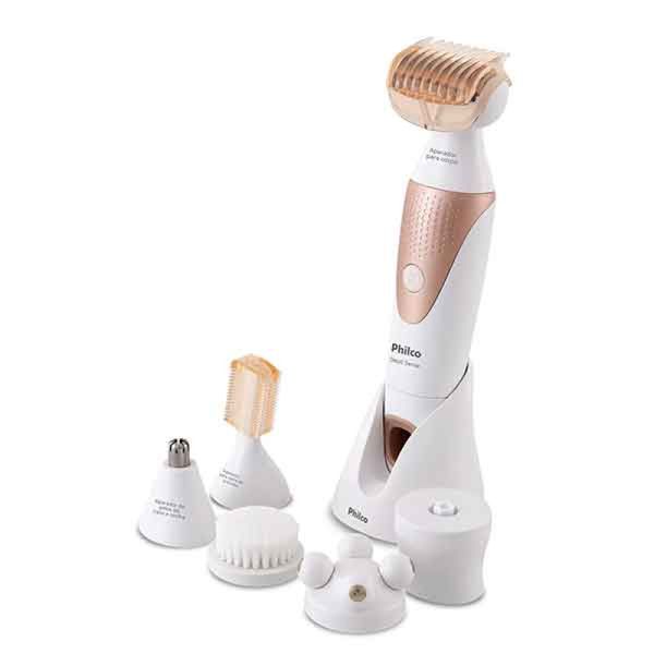 Aparador de Pelos Philco Multigroom Depil Sense 7 em 1 Bivolt PAP08RG