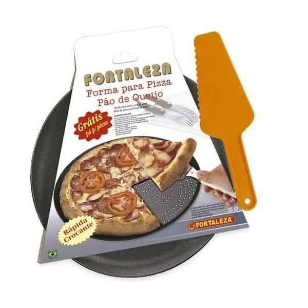 Forma para Pizza Fortaleza Furada Aluminio 35cm 640035