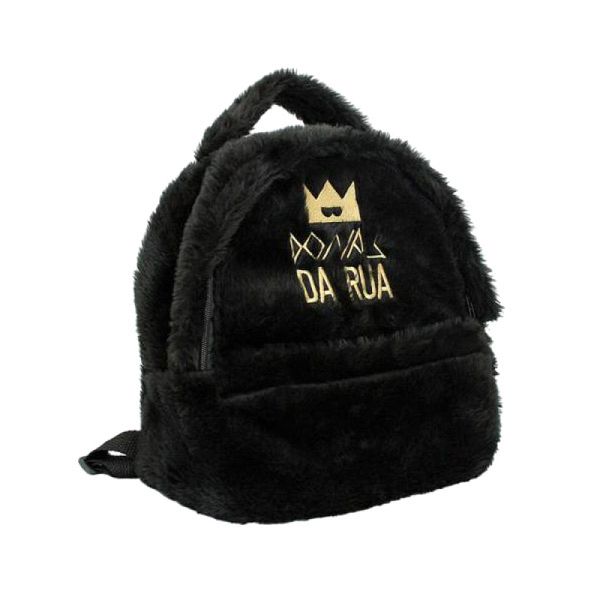 Bolsa de Pelucia de Passeio Donas da Rua Kathavento Turma da Monica Preta BPA1901TMC