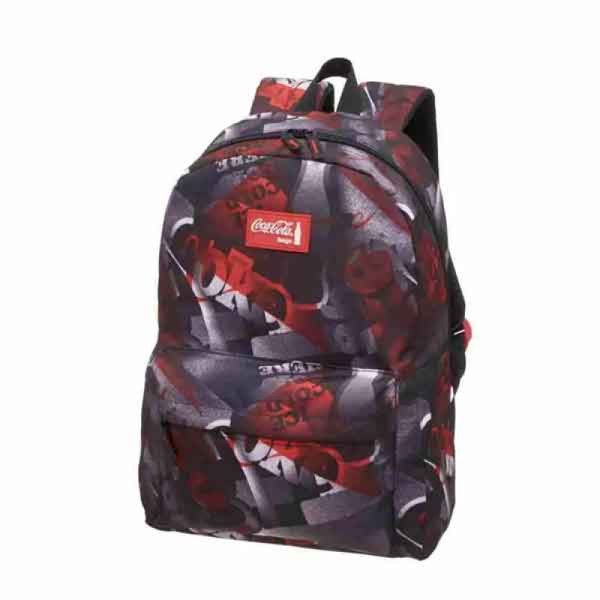 Mochila Coca-Cola Nineties Cinza/Preto 18L 7841604