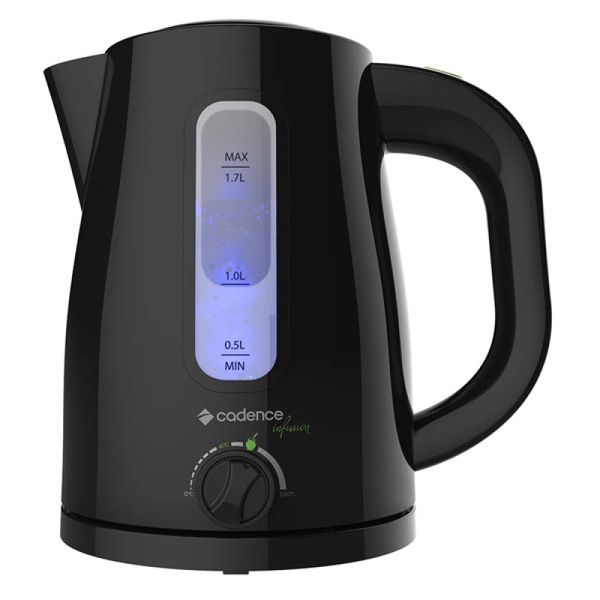 Chaleira Eletrica Cadence Infusion 1850W Preta 1,7L 220V CEL550-220