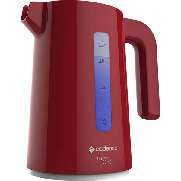 Chaleira Eletrica Cadence Thermo One Colors 1850W Vermelho 1,7L 220V CEL381-220