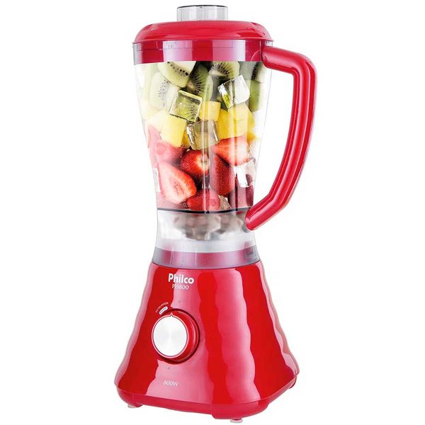 Liquidificador Philco PH800 4Vel. 800W Vermelho 2,4L 110V 103101040