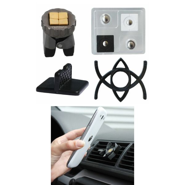 Suporte Magnetico Mobimax Tetrax Geo Dark Steel para GPS/iPod/Smartphone