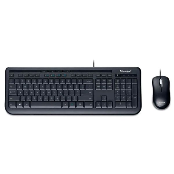Teclado/Mouse Microsoft Wired 600 Black APB-00005