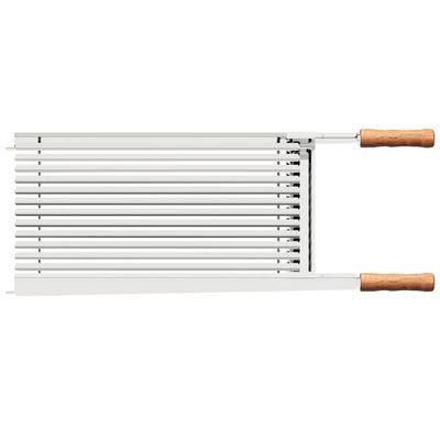 Grelha Tramontina Churrasco Grelhados Legumes 50x41cm Aço Inox Cabo de Madeira