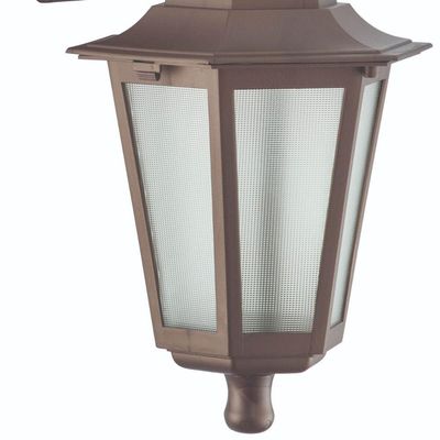 Kit 12 Arandelas Gregas Marrom Bivolt Luminárias de Parede Coloniais Jardim Pátio Dital