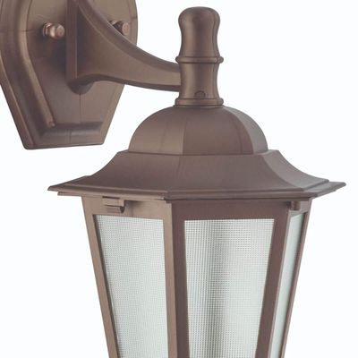 Kit 12 Arandelas Gregas Marrom Bivolt Luminárias de Parede Coloniais Jardim Pátio Dital