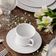 Aparelho de Jantar Tramontina Ingrid 20 Peças Porcelana Decorada Branco Branco