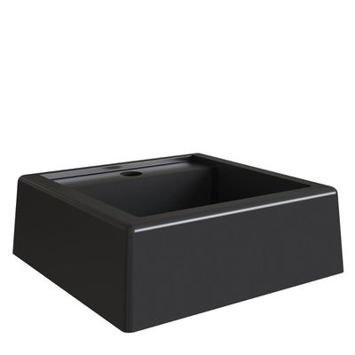 Cuba de Sobrepor para Banheiro Ametista Preto 33x34cm Lavabo Bancada