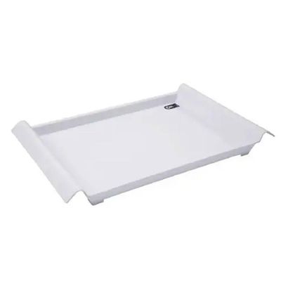 12 Bandejas de Servir com Alças 34x19cm Brancas Restaurante Café da Manhã Decorativa Coza