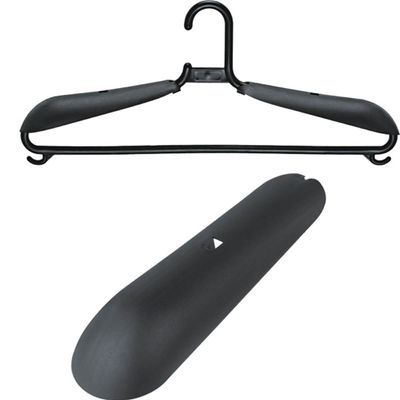 Kit 100 Ombreiras para Cabides Pretos Resistentes Plásticos Organize Roupas Closets Armários Cinquetti