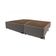 Base Box Bipartida para Colchão Queen Size Ortobom New Magestic 41x158x198cm  Marrom Marrom