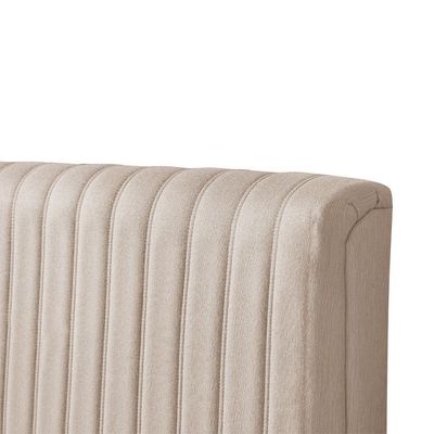 Cabeceira Cama Box Queen 1,60m Estofada Havai Linho Bege