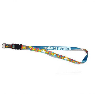 Cordão De Identificação Quebra-cabeça Irmão(a) De Autistas