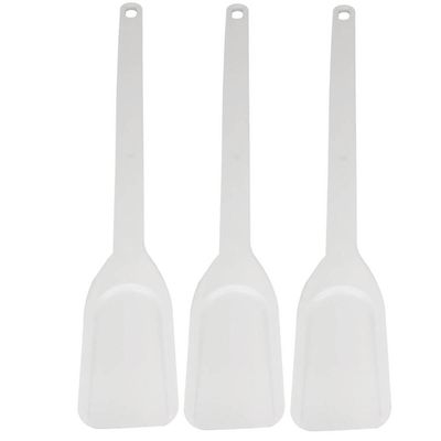 3 Espátulas Restaurante Pás Plásticas Brancas Industrial Larga 74cm Caldeirão Cozinha Cinquetti