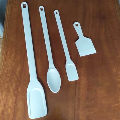 3 Espátulas Restaurante Pás Plásticas Brancas Industrial Larga 74cm Caldeirão Cozinha Cinquetti