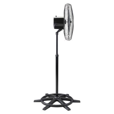 Ventilador Osc De Coluna Steel 50cm 6 Pás - Bivolt Preto-prata